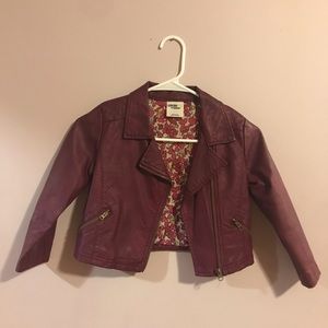 Genuine kids by Osh Kosh leather like jacket.
